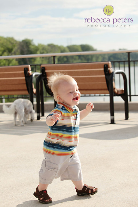 I love the pure bliss in his face, to be walking/running around!